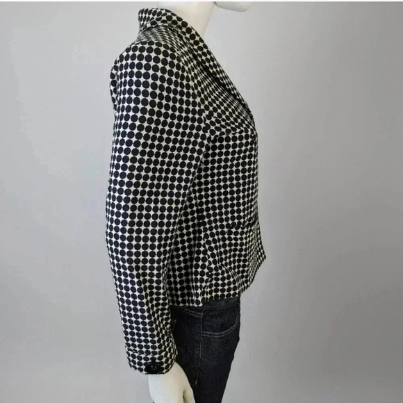 Vintage Polka Dot Cropped Jacket / Medium Petite - Picture 7 of 7